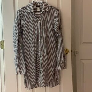 Striped beach cover up